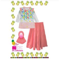Set 3in1 Little Pinapple LP 57 C Setelan Hijab