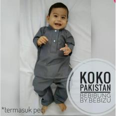 Setelan Koko Pakistan Celana Peci Baju Bayi Resmi Newborn Akikah Aqiqah Baby Boy