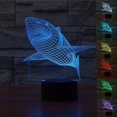 Shark Colorful 3D Vision LED Light Gradient 3D Light