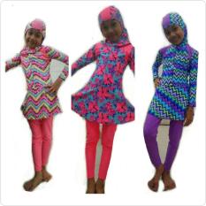 SIZE SD-BAJU PAKAIAN RENANG MUSLIM JILBAB TANGAN PANJANG