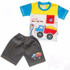 Skabe Baju Anak Bayi W/Tua Tangan Pendek Stelan Jeans 1841