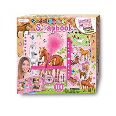 SmitCo LLC Scrapbook Bandung Photo: “Kids. Kerajinan Kit untuk Anak Perempuan Di Pony atau Kuda Tema. Hadiah Set Termasuk Scented Aktivitas Kit With Kunci. 3D Stiker. 24 Permata. 1 Pulpen. 1 Kerajinan Tape. 1 Pensil Pouch-Intl
