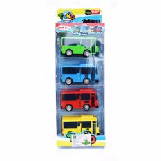 SNETOYS - Mainan Anak Tayo Bus - Tayo Little Bus - 4 Pcs Set
