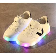 SNEAKER ANAK V - SHOES LED BLACK