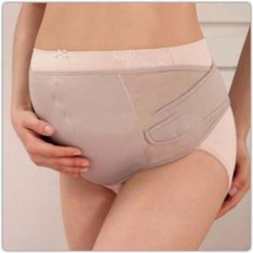 Sorex Korset Penyangga Perut Ibu Hamil Maternity Support Belt Sabuk Penyangga Kehamilan Bahan Katun Nyaman Aman Baju Corset Wanita Ikat Pinggang Sangga Pengaman Pinggang Punggung Pregnant - Beige