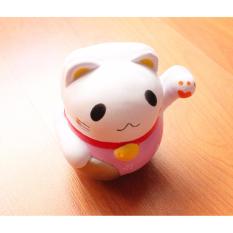 Squishy Jumbo Chawa Maneki Neko Lucky Cat Kucing Hoki