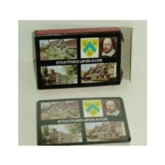 Stratford Upon Avon Plastik Dilapisi Souvenir Playing Cards-Shakespeare-Intl