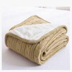 Siswa Thread Selimut dengan Fleece Tekstil Rumah Kantor Sofa Plaid Cuci Tangan Mesin WashableThrow Selimut Di Tempat Tidur 120*180 Cm-Intl