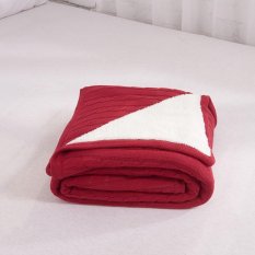 Siswa Thread Selimut dengan Fleece Kantor Sofa Plaid Mesin WashableThrow Selimut Di Tempat Tidur 150*200 Cm-Intl