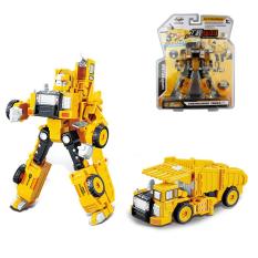 SunnyShopTransformation Car Robot Model Alloy Construction Vehicles Manual Operated Style:Transport Cart