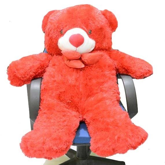 Syuka Kids Boneka Beruang Teddy Bear Besar Jumbo 100 cm (SNI) - Merah