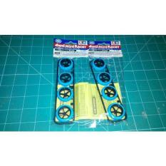 TAMIYA HARD ARCHED TIRE BLUE & CARBON REINFORCED LARGE DIA. NARROW - AZKA3E