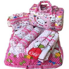 Tas Bantal Guling Gendongan Alas Tidur Perlak Bayi Set 4 in 1 Chekiddo