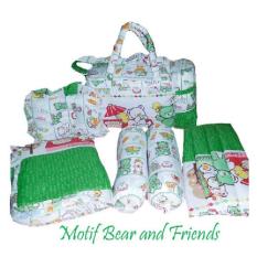 Tas Gendongan Bantal Guling Alas Tidur bayi Set 4 in 1 Merk Chekiddo