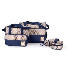 tas untuk bayi tas bayi buat jalan jalan tempat baju bayi model perlengkapan bayi importir perlengkapan bayi diaper bag tas bayi yang bagus tas bayi yang bagus peralatan bayi lazada model tas bayi unik diaper bag yang bagus Tas Bayi Biru Polka 5 IN 1