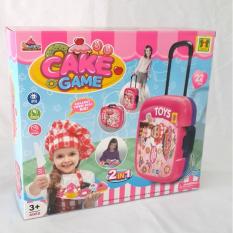 Terusjayatoys mainan anak cake game mainan koper mainan anak perempuan