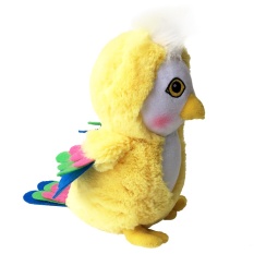 24 Cm Babi Shopkeeper Kartun Lucu Kecil Burung Beo Burung Floss Mainan Rag Doll Gambar Mainan Figurine Wisuda Menikah (Kuning) -Internasional