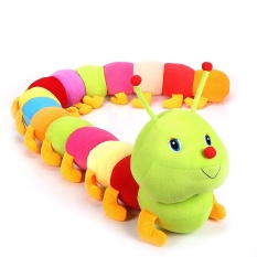 The Floss Mainan Caterpillar Gambar Yang Indah Besar Sofa Bantal Anak Boneka Rag Mainan Ulat Bantal Figurin Tujuh Warna-warni Caterpillar Benang Mainan Tujuh warna-warni Ulat 50 CMS-Intl