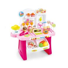 Tomindo Mini Market Playset Pink 668-24 / mainan anak / mainan supermarket / mainan anak laki / mainan anak perempuan / mainan dapur
