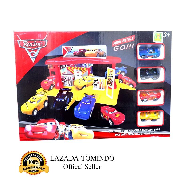 Tomindo Toys Car Parking Garage 660-A111 / mainan anak / mainan anak laki / mobil mobilan / mainan set kendaraan