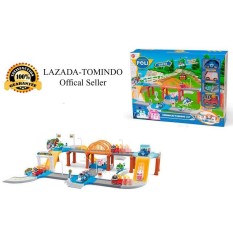 Tomindo Toys Robocar Parking Lot XZ323 / mainan anak / mainan set kendaraan / mobil mobilan