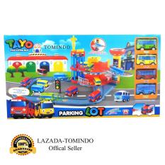 Tomindo Toys Tayo The Little Bus Parking Lot XZ609 / mainan anak / mainan mobil mobilan / tayo bus
