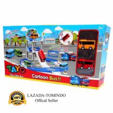 Tomindo Toys Tayo The Little Bus Parking Lot ZY003 / Mainan Anak / Mainan Set Kendaraan / Mobil Mobilan
