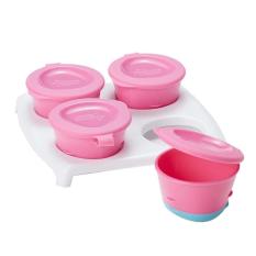 Tommee Tippee Pop Up Freezer Pot & Tray Pink