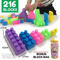 Toylogy Mainan Edukasi Blok Susun - Building Blocks Bricks 216 pcs (Lego Compatible)