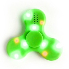 Tri Fidget Spinner LED Bluetooth Speaker - Green