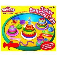 TSH Mainan Edukasi Lilin Fun Doh Making Birthday Cake Kue Ulang Tahun - Multi Colour