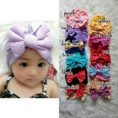 TURBAN ANAK PITA POLKA / TURBAN BABY