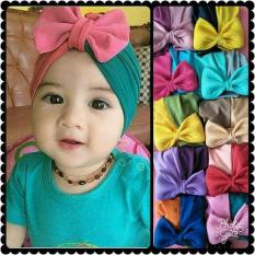 turban pita baby kombinasi dua warna 2in1/bayi/balita/anak/kids/jilbab