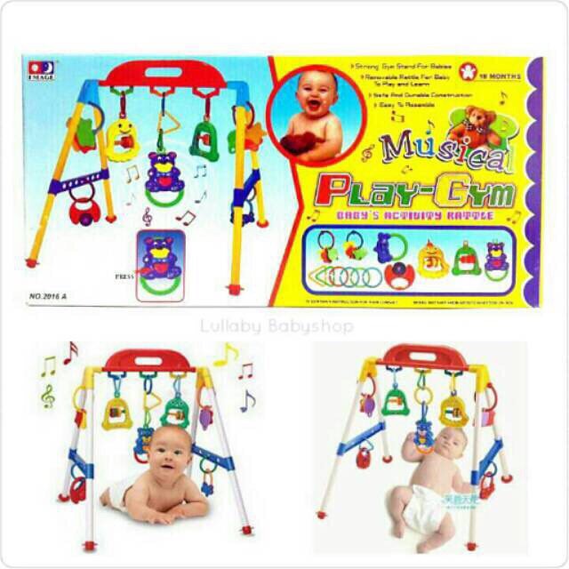 Universal - Baby Musical Play Gym / Musik Mainan Rattle Bayi Anak Playgym