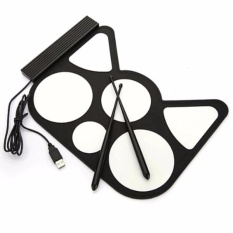 USB Electronic Roll Up Drum Kit - Drum Elektrik - Hitam