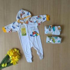 Velvet Jumper Topi Tutup Kaki Dino Playtime NB Per 3pcs - 631