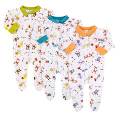 Velvet Safari Baju Kodok Panjang TK NB - 3 Pcs