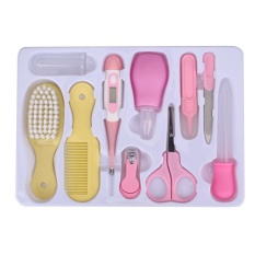 Vishine Mall-Baby Perawatan Pribadi Hot 10 Pcs/set Newborn Baby Kids Nail Rambut Perawatan Kesehatan Thermometer Brush Kit- INTL
