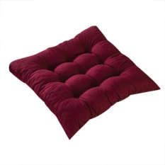 VORSTEK 11 Warna Solid Cotton Seat Bantalan Kursi Bantal Mat dengan Cord 40*40 Cm untuk Patio Rumah Mobil Sofa Kantor Tatami-Jerau-Internasional