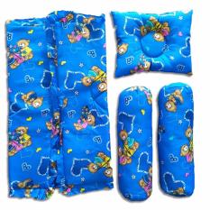 Vuvida Panda bantal guling bedcover selimut set 4 in 1 random motif - biru - baby gift set