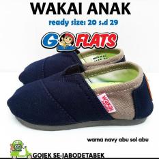 WAKAI ANAK - NAVY ABU SOL ABU- GROSIR WAKAI- SEPATU WAKAI MURAH PROMO SALE