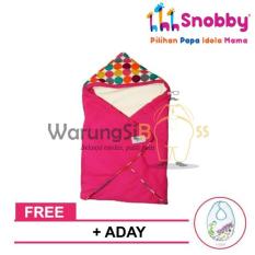 WarungSiBoss Snobby TPB 1031 Selimut Bayi Color Marbles + Aday (Celemek) / Selimut Bayi Baru Lahir Newborn / Selimut Bayi Topi / Selimut Bayi Lembut/ Selimut Bayi Lucu