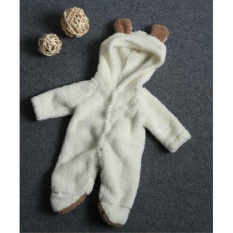 Wonderful Born Baby Infant Boy Girl Romper Hooded Jumpsuit Bodysuit Outfits Clothes White 3-6 Months