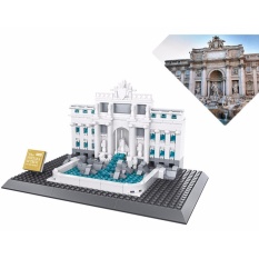 Hebat Dunia Arsitektur Bangunan Mainan Blok Batu Bata Set City Bangunan Kit Perakitan Mainan Bandung Photo: “-anak Model- FONTANA DI TREVI dari ROMAN-Intl