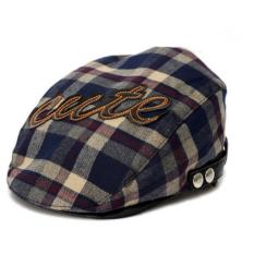 YBC anak gaya Korea lucu Inggris kotak-kotak topi baret topi pet - Internasional