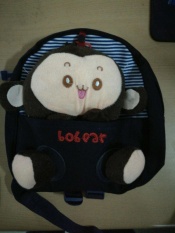 Galeri You Ba's Cute 3D Monkey Little Ransel Casing Plush Bandung Photo: “Balita, Navy-Intl