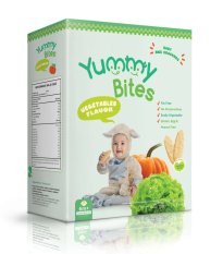 Yummy Bites Snack / Biskuit Bayi Rasa Sayuran (Vegetables Flavor) - Hijau