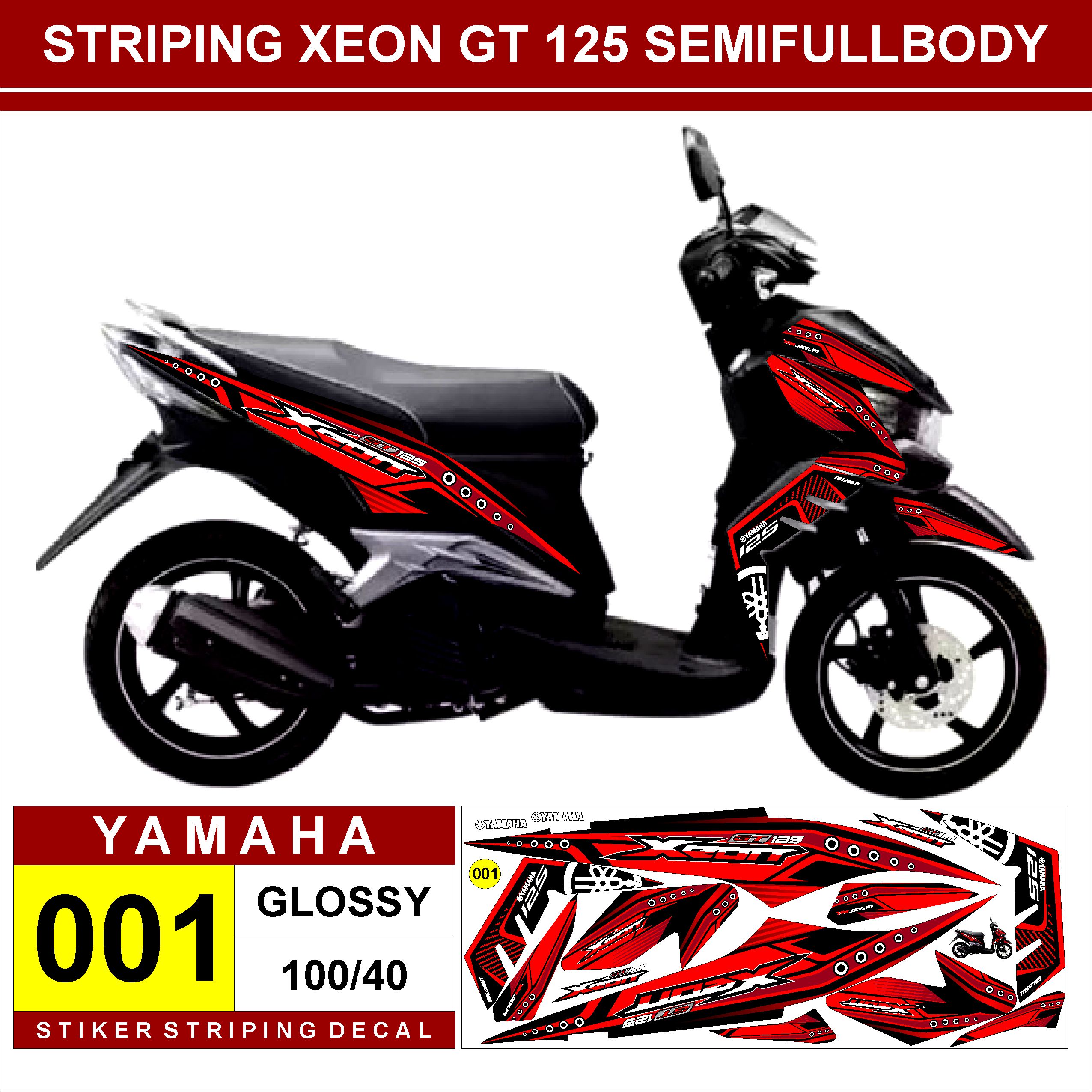 Stiker Decal Striping Yamaha Xeon GT 125 Semifullbody Variasi Lazada Indonesia