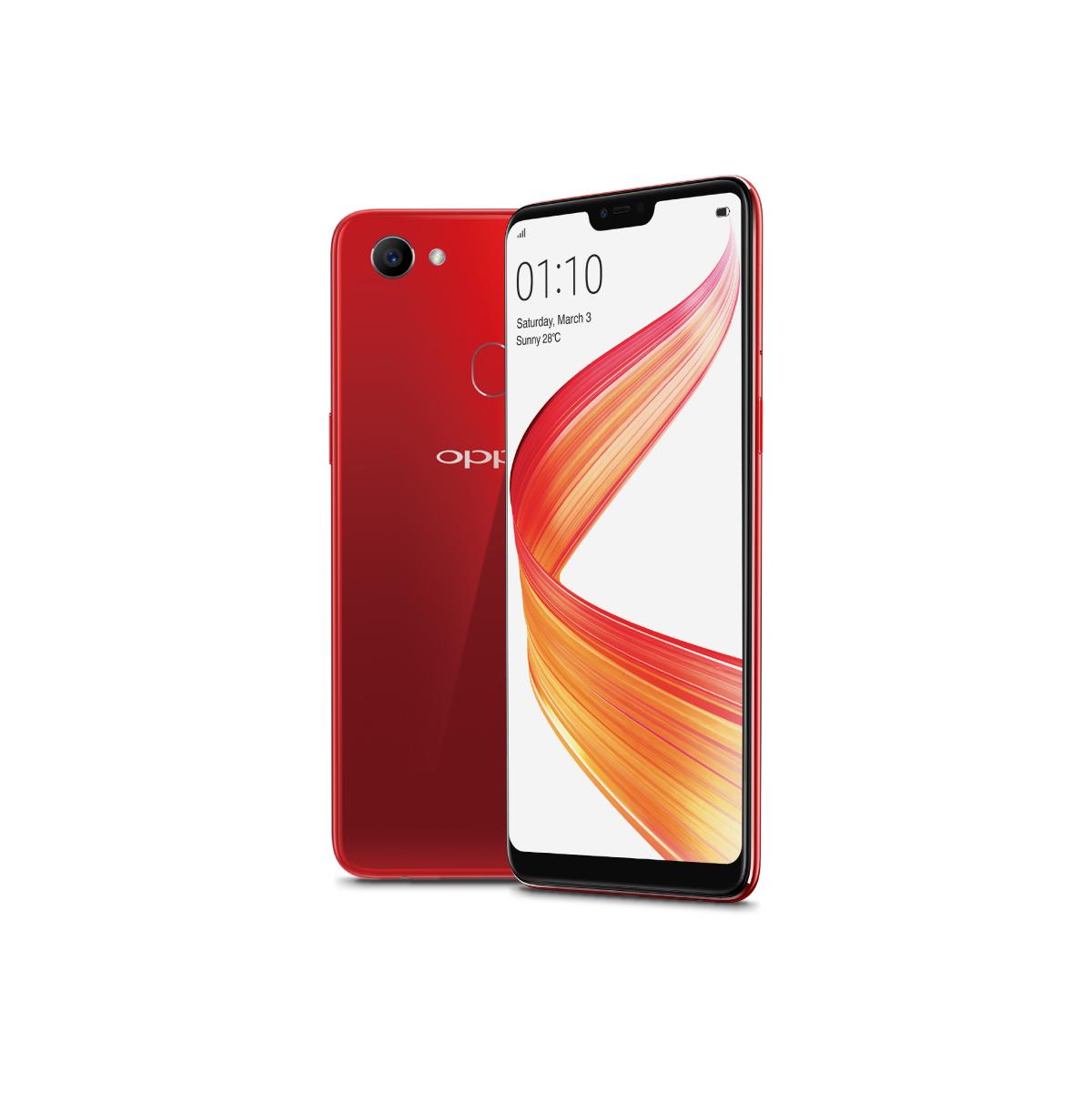 OPPO F7 SMARTPHONE 4GB/64GB Red , Face Unlock, Al-Powered Selfie 25 MP (COD, Garansi Resmi OPPO, Cicilan tanpa kartu kredit, Cicilan 0%, Gratis Ongkir)