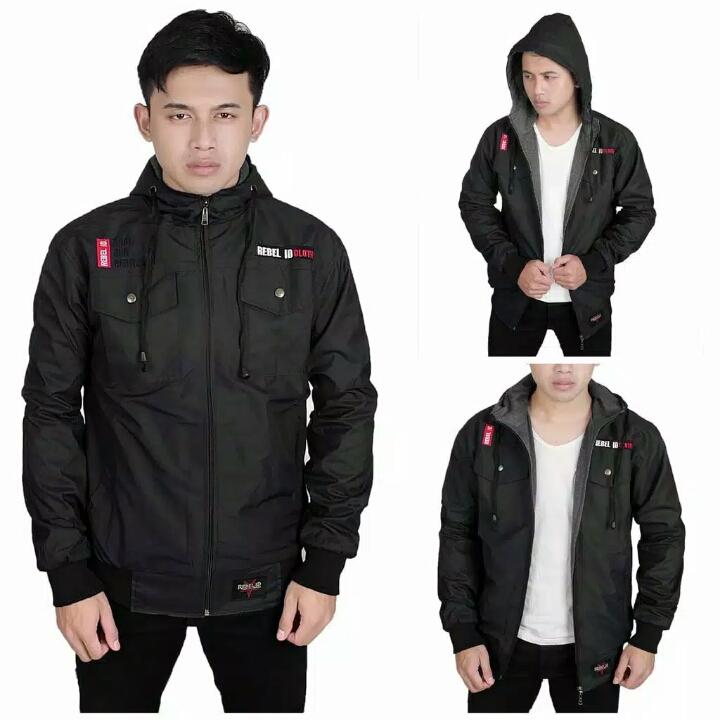 Jaket Pria Original Zipper Hoodie Taslan Official Yafa Store